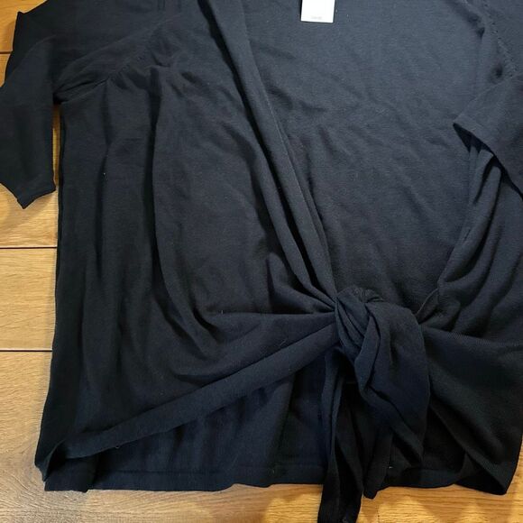 NWT Black wrap sweater J. Jill 2x - Picture 2 of 8